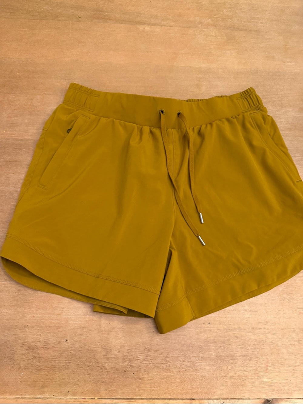 CALIA by Carrie Underwood Mustard Athletic Drawstring Shorts